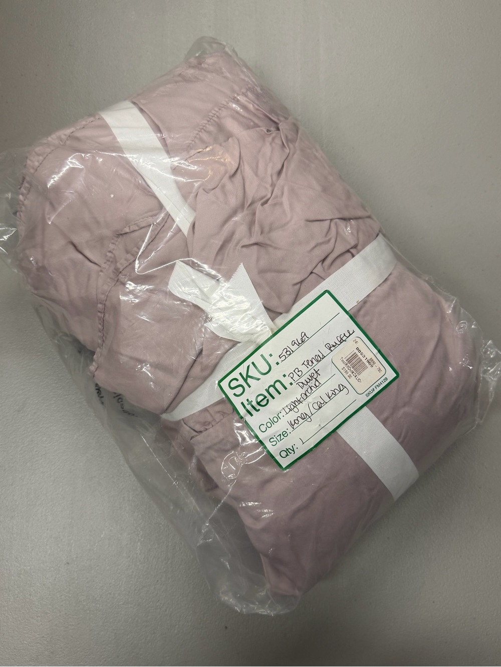 Pottery Barn Tencel Ruffle Duvet Cover Light Orchid Lavender Purple King / Cal